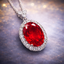 Vintage-Inspired Oval Silver CZ Anti Tarnish Copper Pendant Chain Bulk