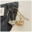 Glossy Bold Lips Gold Silver Ball Chain Shoulder Hand Bag Women Bulk