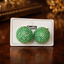 Pink Green Purple Round Gold Plated Rhinestone Stud Earrings Bulk