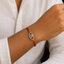 Oval Evil Eye Gold Plated CZ Red Orange Thread Rakhi For Men Wholesale
