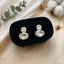 Gold Silver Round Oval Cubic Zirconia Copper Dangler Earrings Women Bulk