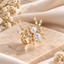 Designer Spider Gold Silver Plated CZ Pearl Copper Cocktail Ring Bulk