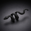 Bulk Designer Coiled Wrap Style Black Plain Alloy Adjustable Fancy Ring