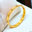 Gold Stainless Steel Free Size Screw Kada Bracelet Bio magnetic Bulk
