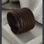 Strand Biker Punk Funky Handcrafted Brown Leather Wrist Band Bracelet