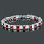 Classic Princess Cubic Zirconia Ruby Red Tennis Bracelet Women Bulk