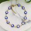 Turkish Blue Evil Eye Lucky 18K Gold Bracelet For Women Bulk