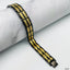 Titanium Stainless Steel Black Gold Magnet Health Therapy Bio Energy Bracelet Men