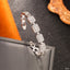 Baguette Cubic Zirconia Silver Anti Tarnish Cuff Bracelet Women Bulk