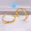 Dented Cross Over 18K Gold Anti Tarnish Bracelet Cuff For Women Bulk