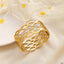 Fish Cubic Zirconia 18K Gold Anti Tarnish Openable Kada Bracelet Bulk