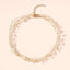 White 18K Gold Anti Tarnish Pearl Layer Bracelet For Women Bulk
