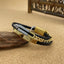 Rope Dual Layer Black 18K Gold Silver Stainless Steel Anti Tarnish Link Chain Leather ID Bracelet For Men