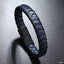 Rope Blue Black Vegan Leather Bracelet For Men Bulk