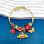 Honey Bee Butterfly Multi Gold Beads Anti Tarnish Charm Bracelet Bulk