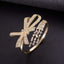 Ribbon Cubic Zirconia 18K Gold Anti Tarnish Kada Bracelet Women Bulk