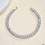 Round Solitaire Silver White Cubic Zirconia Tennis Bracelet Women Bulk