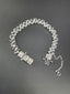 White Oval Silver Cubic Zirconia Anti Tarnish Copper Bracelet Women Bulk