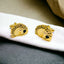 Poker Gambling Playing Cards Gold Cufflinks Box Bulk