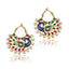 18K Gold Plated Peacock Meenakari Earring For Women