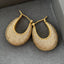Cubic Zirconia 18K Gold Anti Tarnish Hoop Bali Earring For Women Bulk