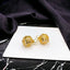 Fresh Water Pearl Baguette Zircons Gold Anti Tarnish Stud Earring Bulk