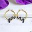 Snake 18K Gold Plated Anti Tarnish Cubic Zirconia Hoop Earring Bulk