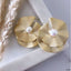 Dual Layer White 18K Gold Pearl Anti Tarnish Stud Earring Women Bulk