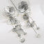 Filigree Flower Layer Silver Anti Tarnish Tassel Dangler Earring Bulk