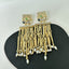 Evil Eye CZ Crystal Multicolour 18K Gold Dangler Tassel Earring Bulk