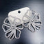 Flower Cubic Zirconia Silver Anti Tarnish Stud Earring For Women Bulk