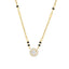 Designer Round Black Beads Rose Silver Gold CZ Brass Mangalsutra Bulk