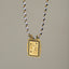 Sun Crystal 18K Gold Black Thread Anti Tarnish Necklace Pendant Bulk