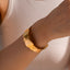 Paper Cut 18K Gold Stainless Steel Anti Tarnish Cuff Bracelet Bulk