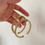 Retro Rope 18K Gold Brass Anti Tarnish Cuff Bracelet For Women Bulk