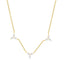 Delicate Floral Leaf Chain Rose Silver Gold CZ Brass Necklace Bulk