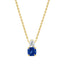 Elegant Cushion-Cut Rose Silver Yellow Gold CZ Brass Pendant Chain Bulk