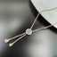 Evil Eye Solitaire CZ 18K Gold Anti Tarnish Sweater Long Necklace Bulk
