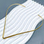 Slim V Shape Silver Anti Tarnish Hasli Necklace For Women Bulk
