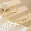 Cross Over 18K Gold Iron Collar Hasli Necklace For Women Bulk