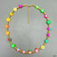 Resin Fruits Multicolour Gold Silicon Anti Tarnish Necklace Kids Bulk