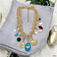 Multi 18K Gold CZ Beads Pearl Chain Layer Charm Necklace Bulk