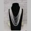 Layered Rhinestone Silver Anti Tarnish Necklace For Women Bulk