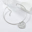 Heart Face Silver Hasli Collar Necklace For Women Bulk