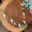 Tree Root Star Fish Charm Pearl Enamel Multicolour 18K Gold Anti Tarnish Chain Necklace For Women