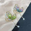 Butterfly Cubic Zirconia Blue 18K Gold Anti Tarnish Brooch Women Bulk