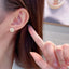 Yellow Cushion Cut Gold Plated CZ Anti Tarnish Copper Stud Earrings Bulk