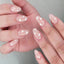 Heart Star Baby Pink Finger Nail Pack Of 10 + Extra 14 For Women Bulk