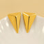 Triangle Shape Gold Stainless Steel Anti Tarnish Dangler Earring Bulk
