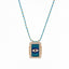 Evil Eye CZ 18K Gold Blue Thread Anti Tarnish Necklace Pendant Bulk